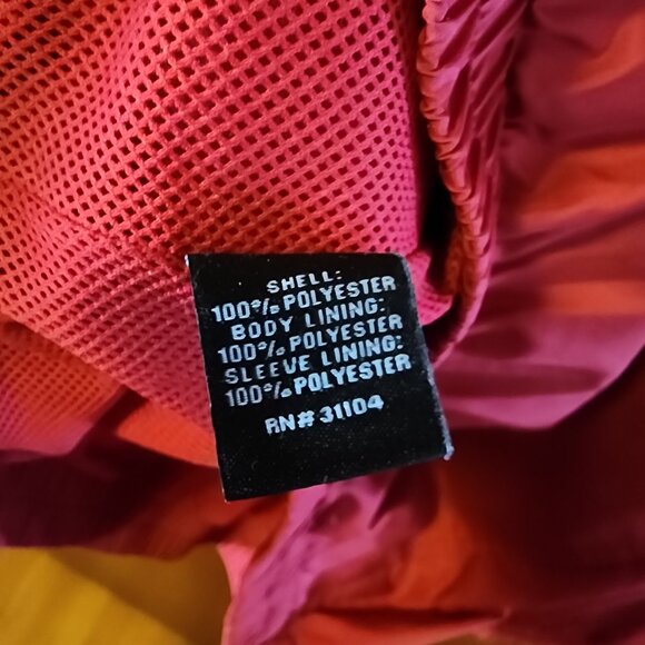 Men's Large Pro Tour Golf Red Windbreaker Pullover Jacket - Picture 9 of 11